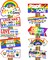 20 Pcs Gay Pride Sign Love Is Love Sign Decorations Rainbow LGBTQ Multicolor Love Has No Gender Pride Yard Decorations